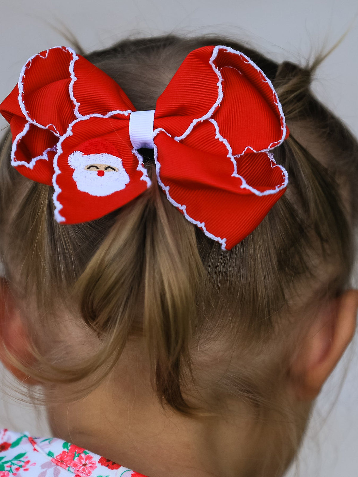 Rylee Faith Designs - Winter Christmas Santa Hair Clip 4.3inch - alternate view 3