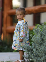 Rylee Faith Designs - Fall Embroidery Smocking Bow Floral Leaf Baby Girls Dress - alternate view 5