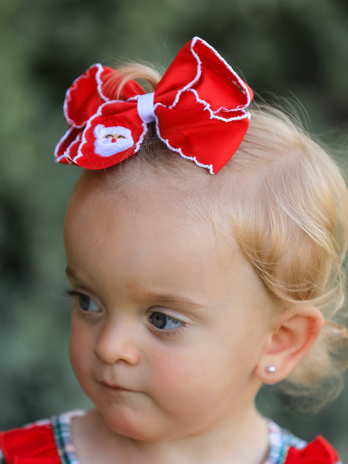 Rylee Faith Designs - Winter Christmas Santa Hair Clip 4.3inch - alternate view 5