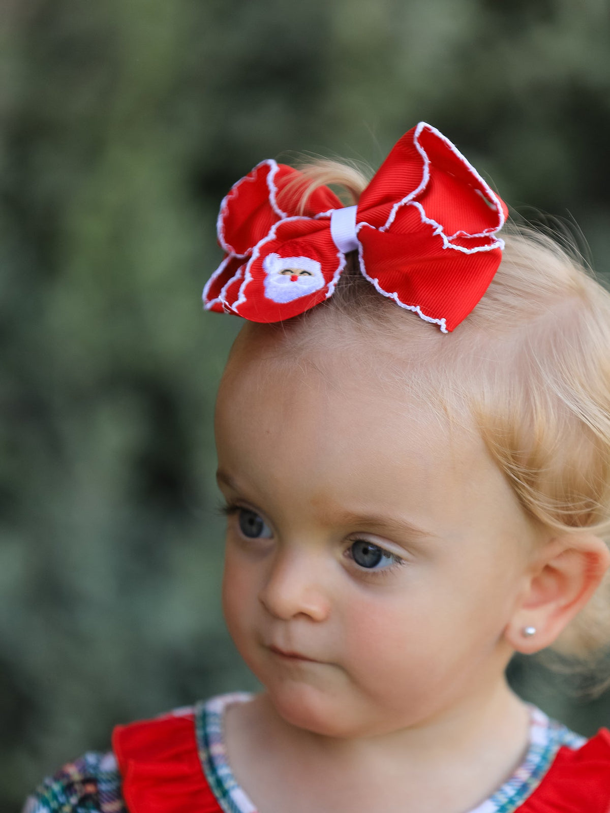 Rylee Faith Designs - Winter Christmas Santa Hair Clip 4.3inch - alternate view 4