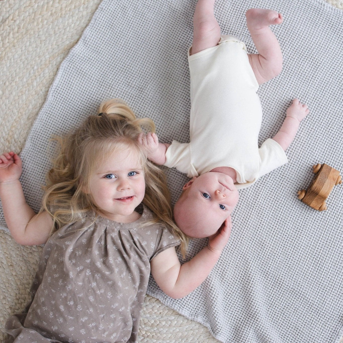 Seafoam Waffle Baby Blanket