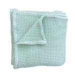 Seafoam Waffle Baby Blanket