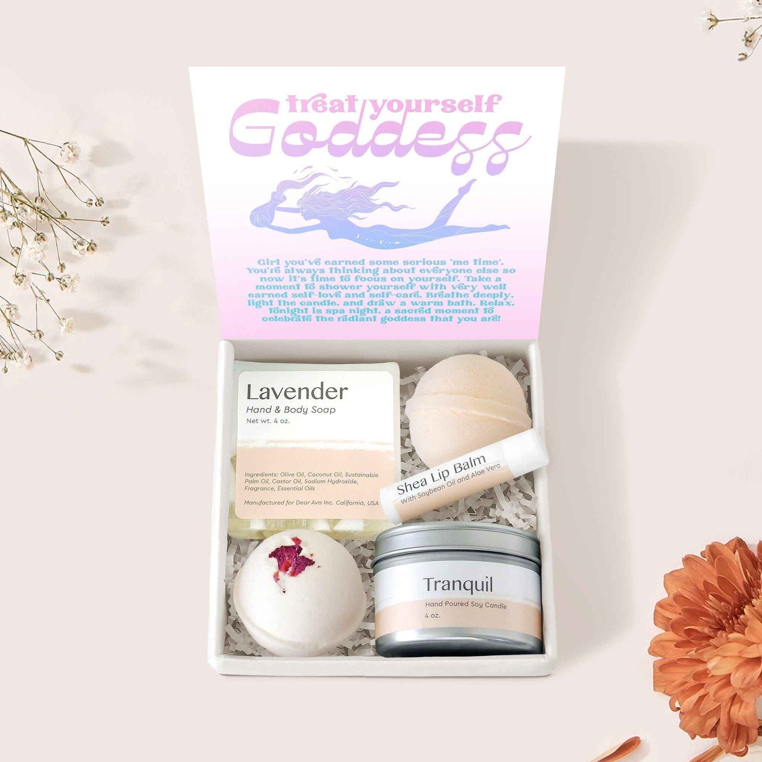 Self Care Compass Necklace Gift Box Set
