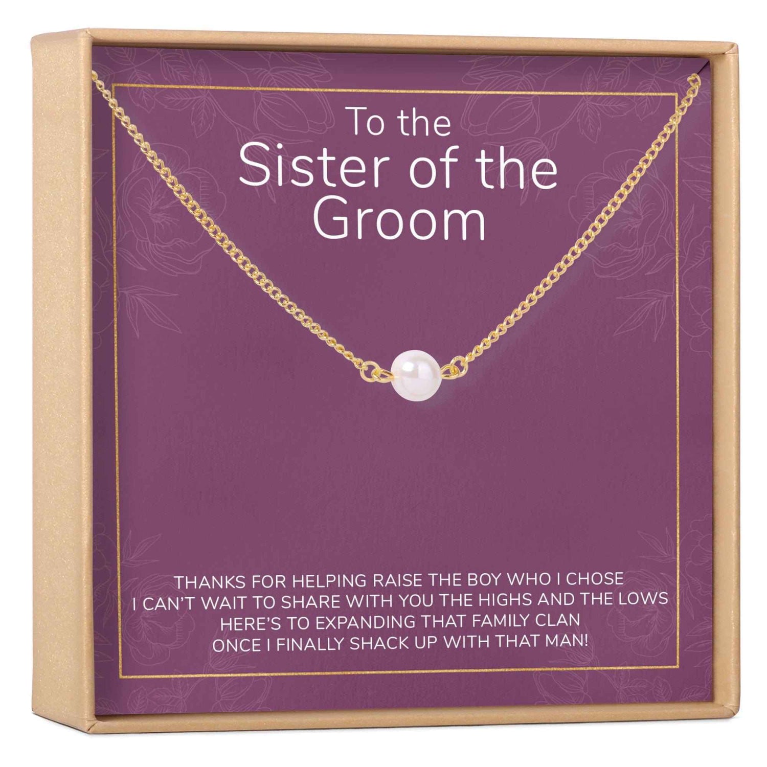 Sister of the Groom Pearl Necklace