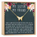 Sisters Butterfly Pendant Necklace
