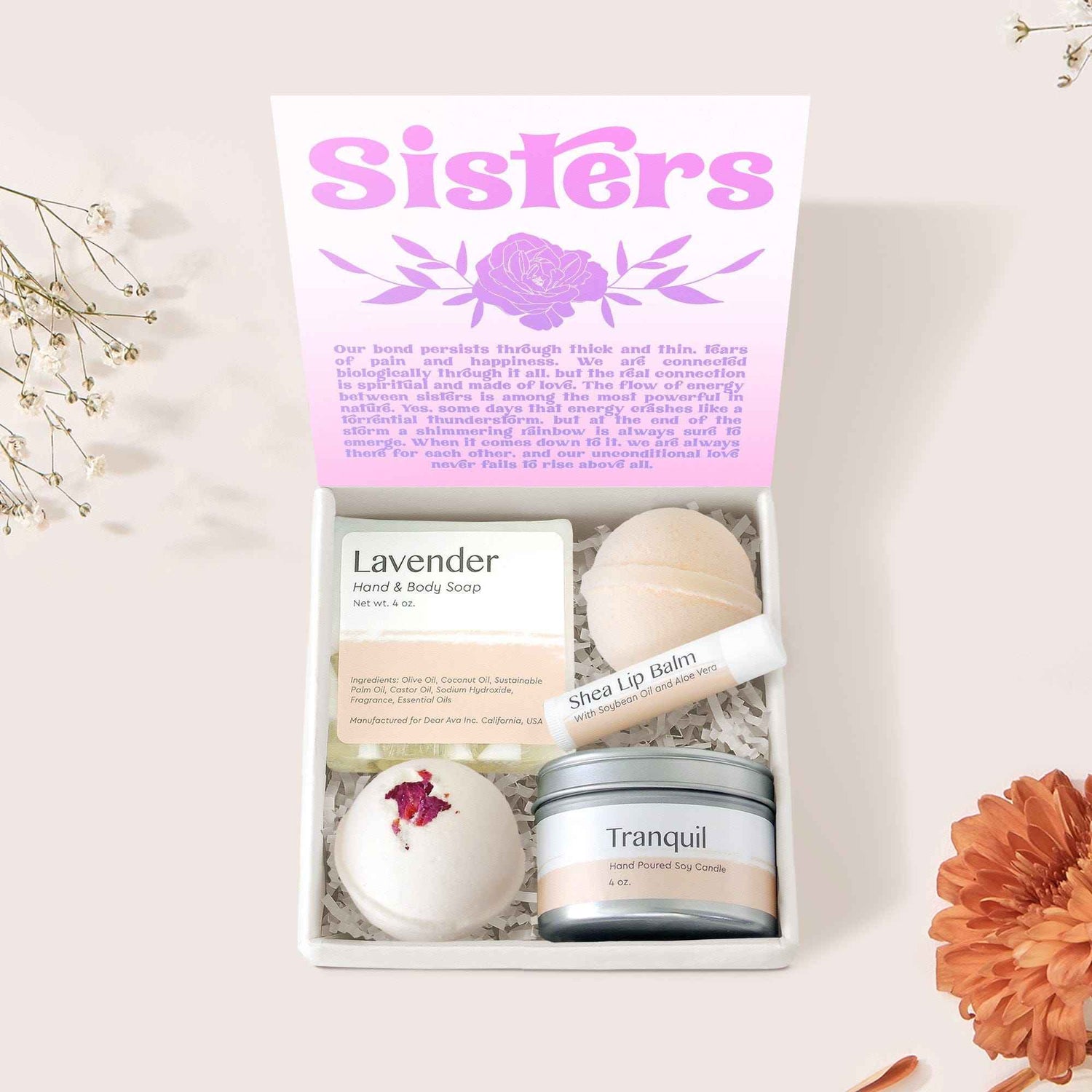 Sisters Compass Necklace Gift Box Set