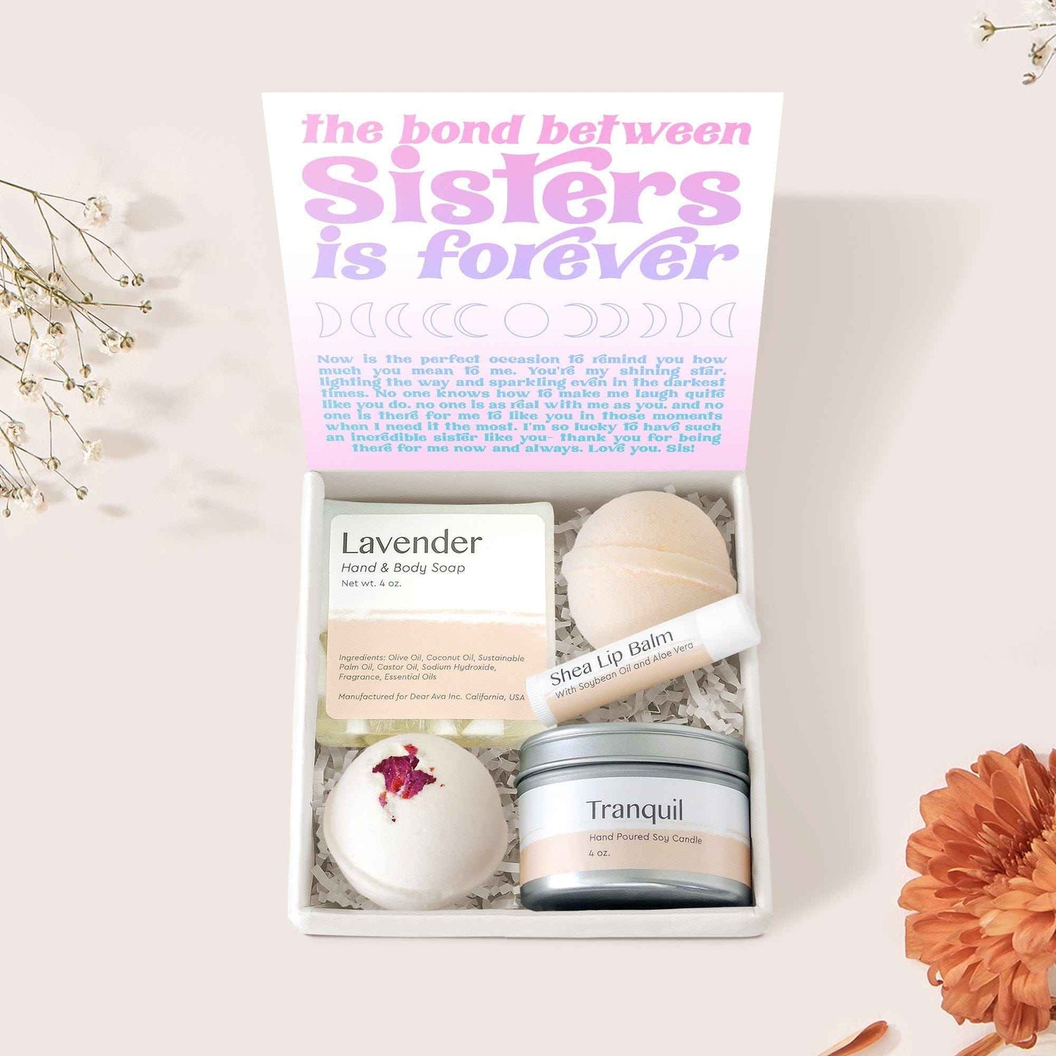 Sisters DoubleCircleNecklace Gift Box Set