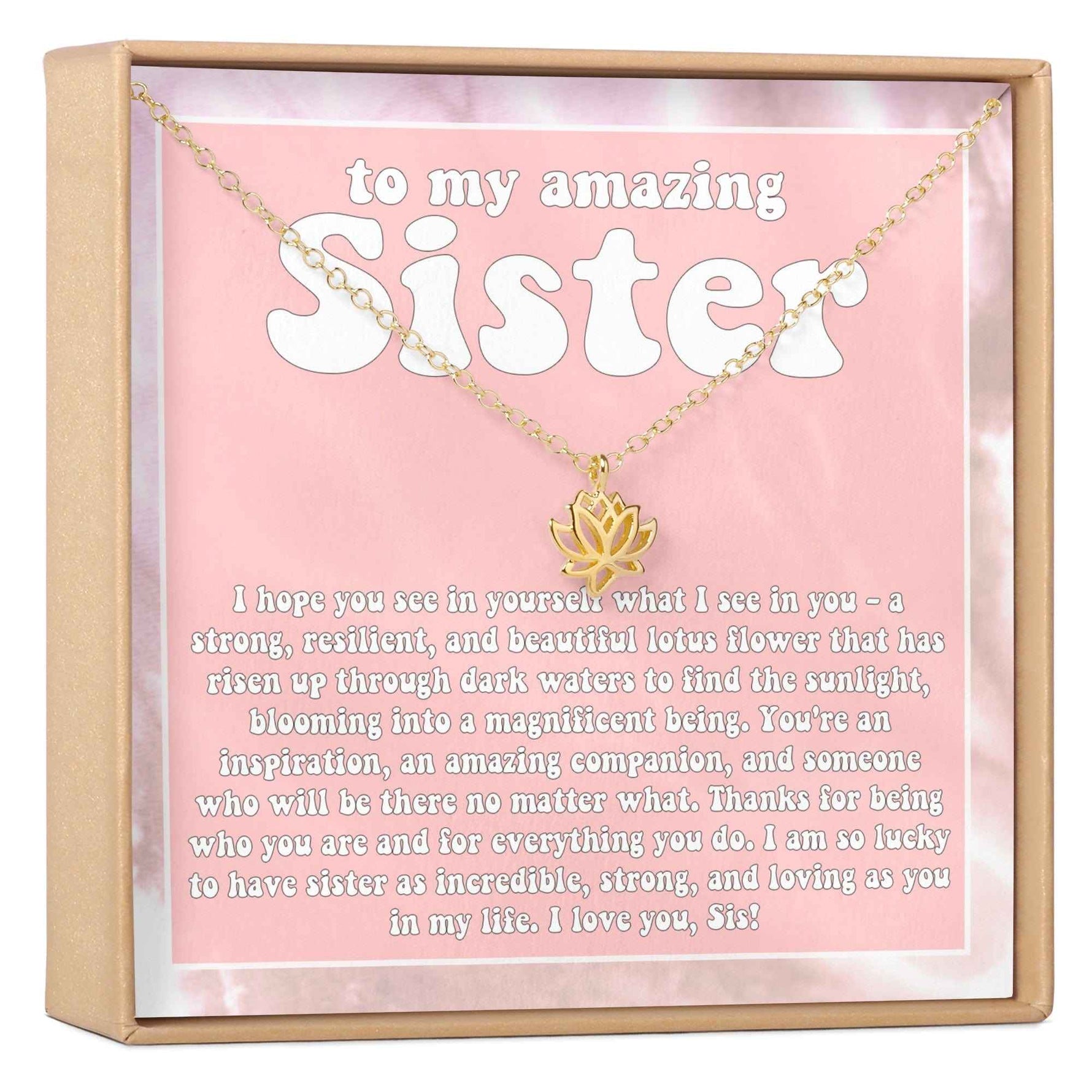 Sisters Lotus Necklace
