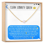 Sobriety Celebration Pearl Necklace