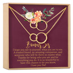 Soul Sisters Double Circles Necklace Set