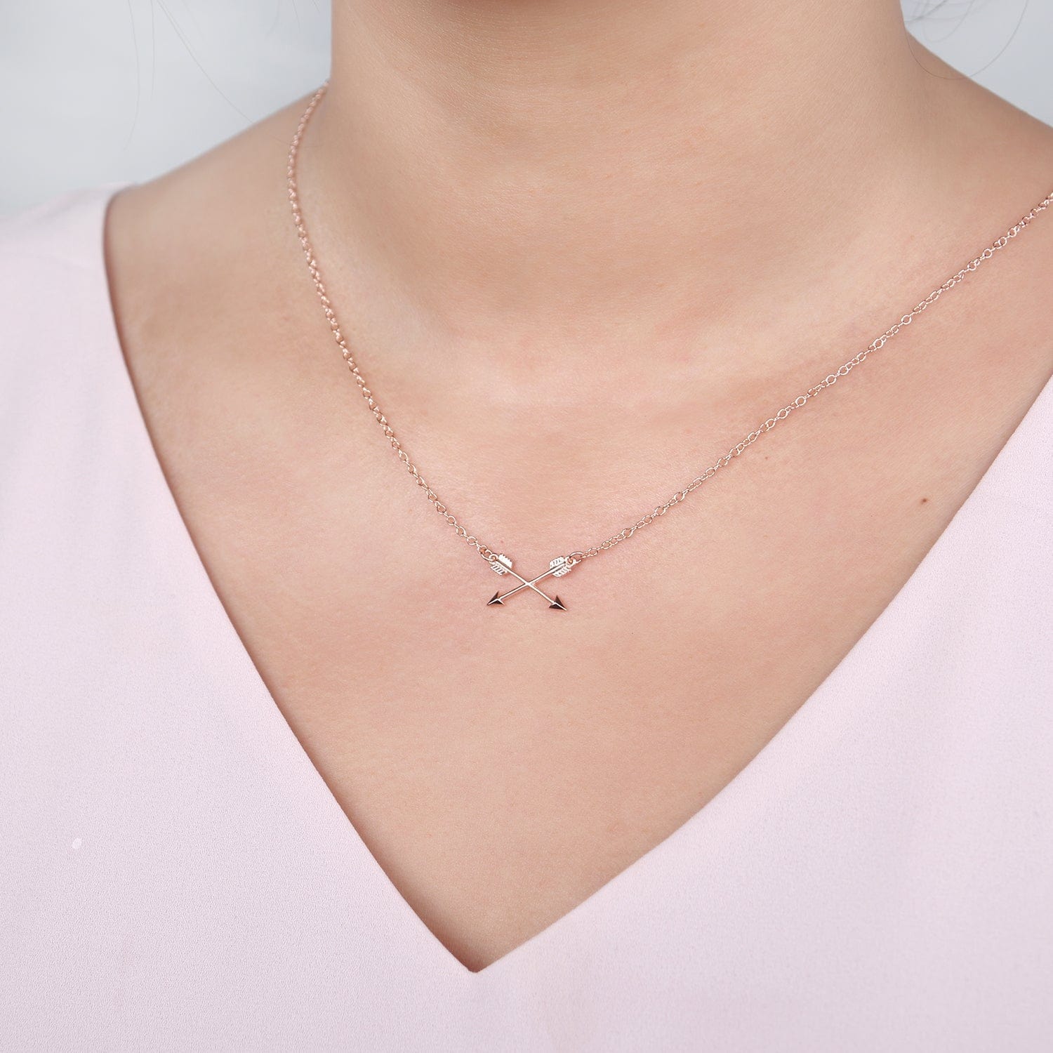 Soul Sisters Double Intersecting Arrows Necklace