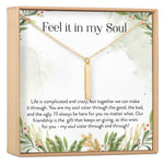 Soul Sisters Vertical Bar  Necklace