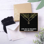 Space and Galaxy Sun and Moon Pendants Necklace Set