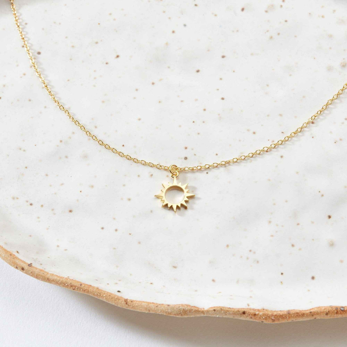 Space and Galaxy Sun Pendant Necklace