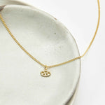 Starry Night Cancer Zodiac Necklace
