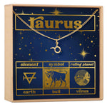 Starry Night Taurus Zodiac Necklace