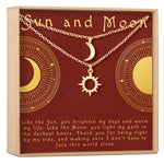 Sun and Moon Celestial Jewelry Necklace Set