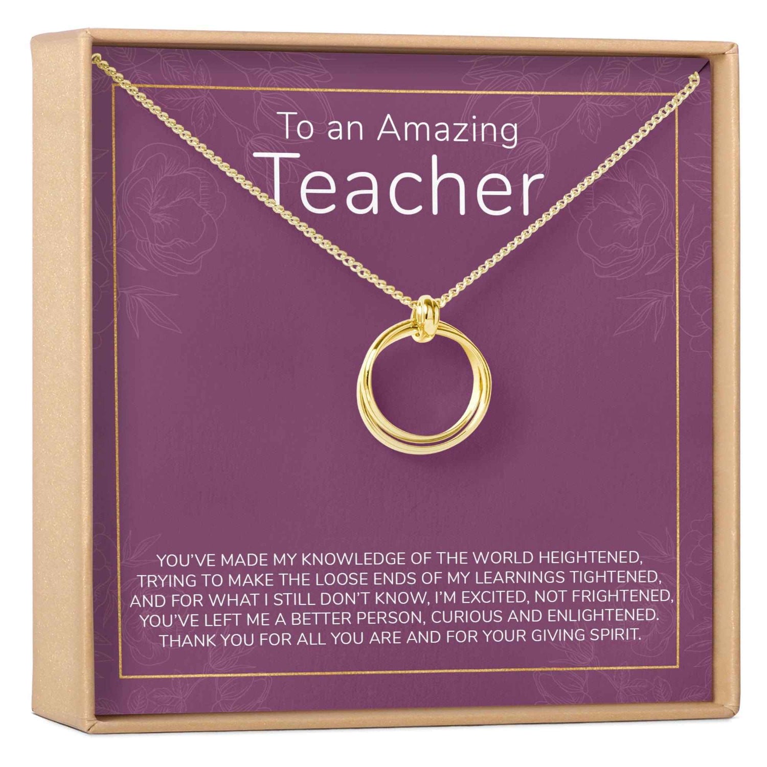 Teacher Necklace, Multiple Styles