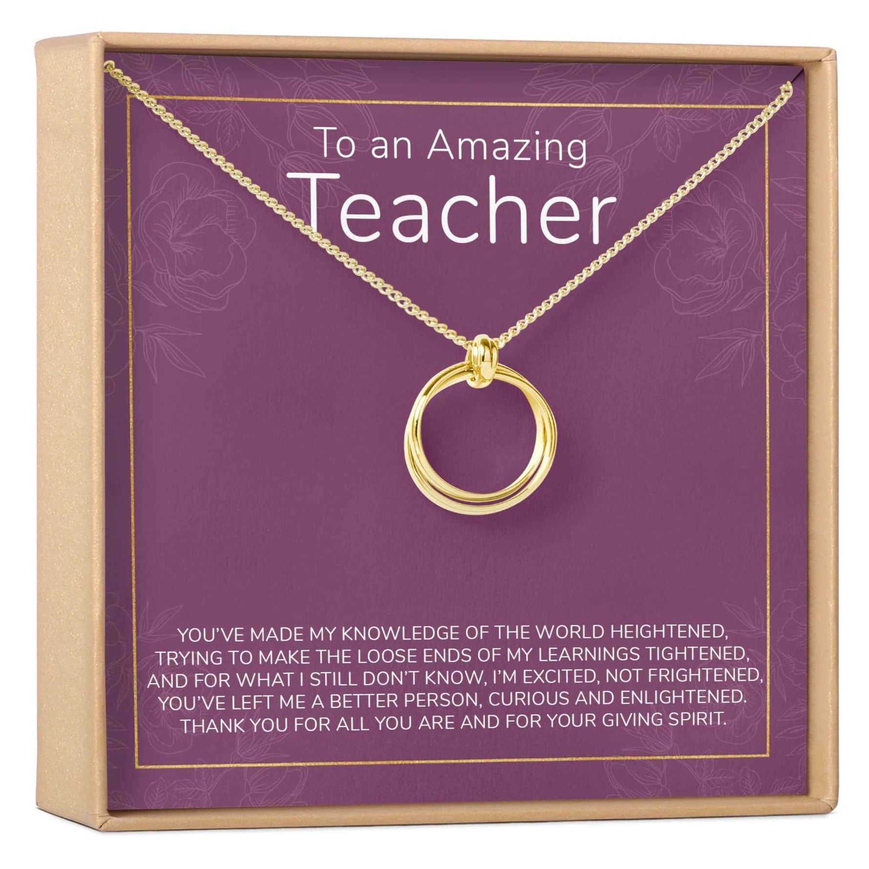Teacher Necklace, Multiple Styles