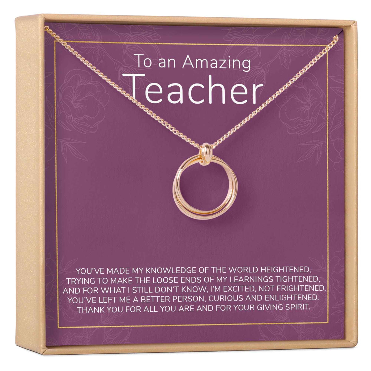 Teacher Necklace, Multiple Styles