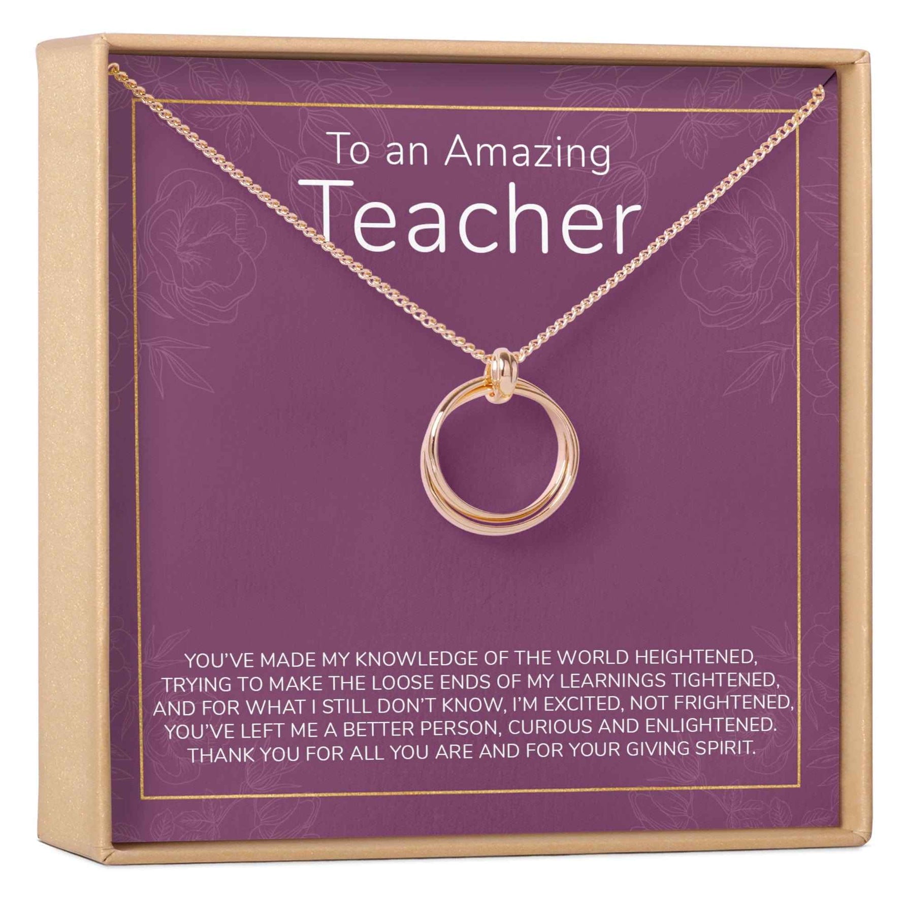 Teacher Necklace, Multiple Styles