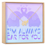 Thinking of You Elephant Pendant Necklace