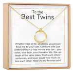 Twin Sister Gift Necklace