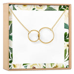 Two Interlocking Circles Necklace