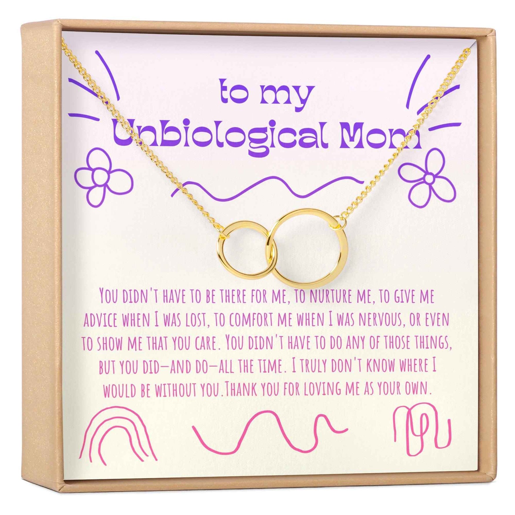 Unbiological Mom Necklace, Multiple Styles