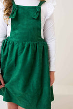 Evergreen Faux Suede Pinafore