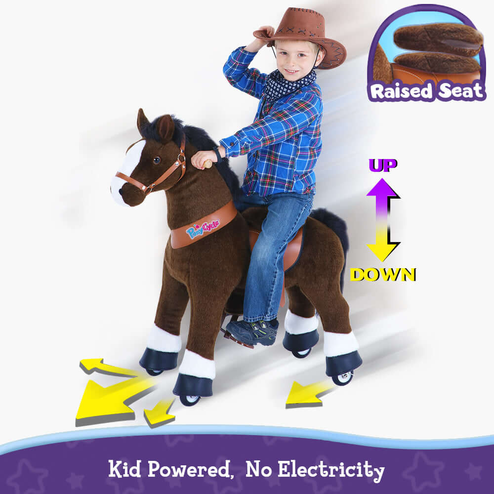 Model U Riding Horse Toy Age 4-7 Chocolate