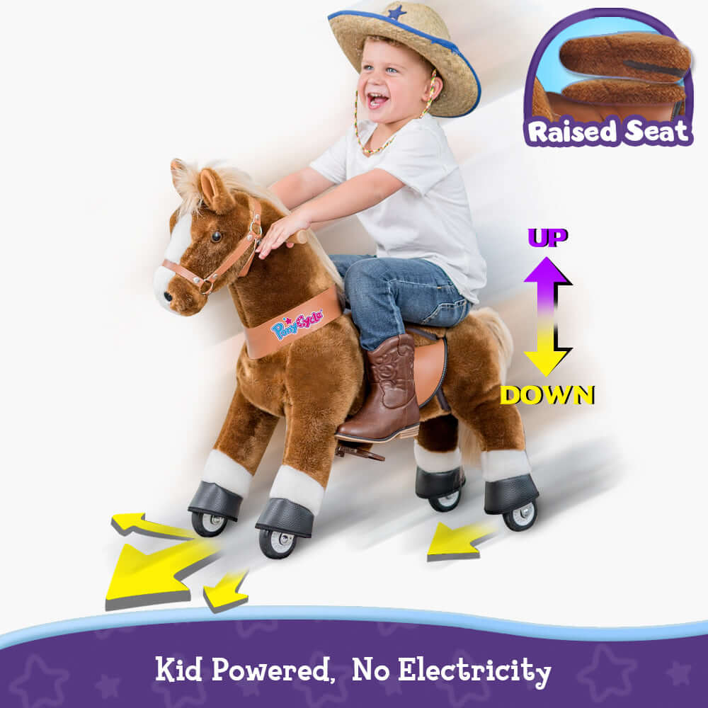 Model U Ride On Pony Toy Riding Horse Age 4 7 Brown