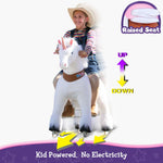 PonyCycle Unicorn Large Riding Unicorn White