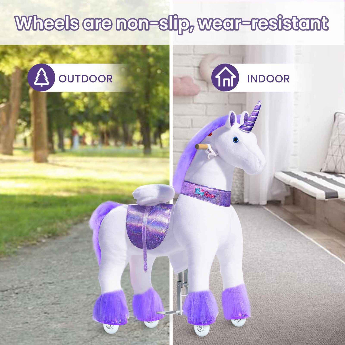 Model U® Unicorn Ride-On Toy Age 7+ – Purple