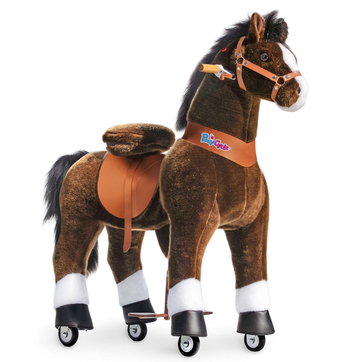 PonyCycle Large Ride On Horse - Chocolate