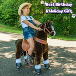 PonyCycle Large Ride On Horse - Chocolate