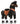 PonyCycle Large Ride On Horse Toy - Black