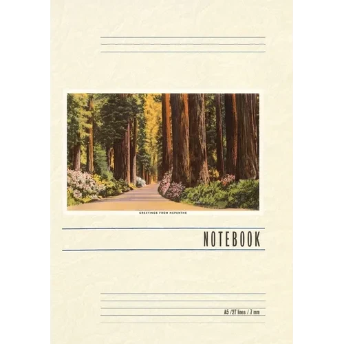 Vintage Lined Notebook Greetings from Nepenthe - Paperback