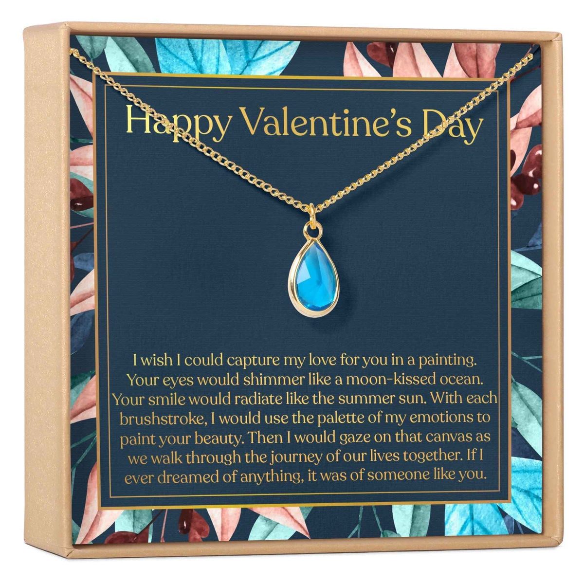 Valentine's Day Gemstone Necklace