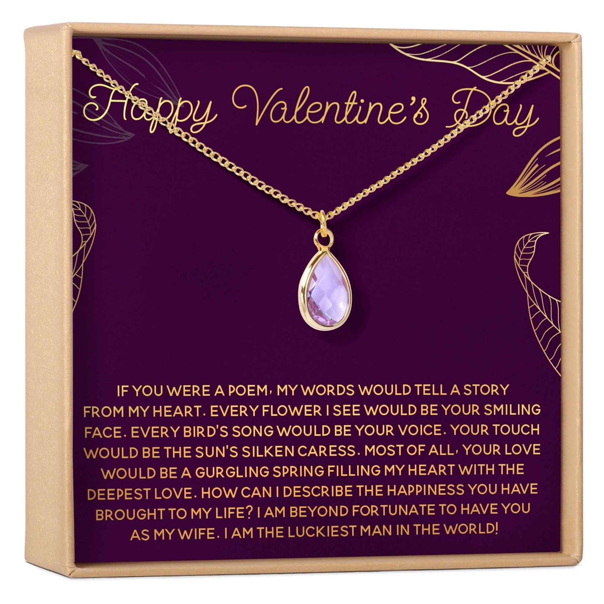 Valentine's Day Gemstone Necklace