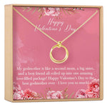 Valentine's Day Gift for Godmother Necklace