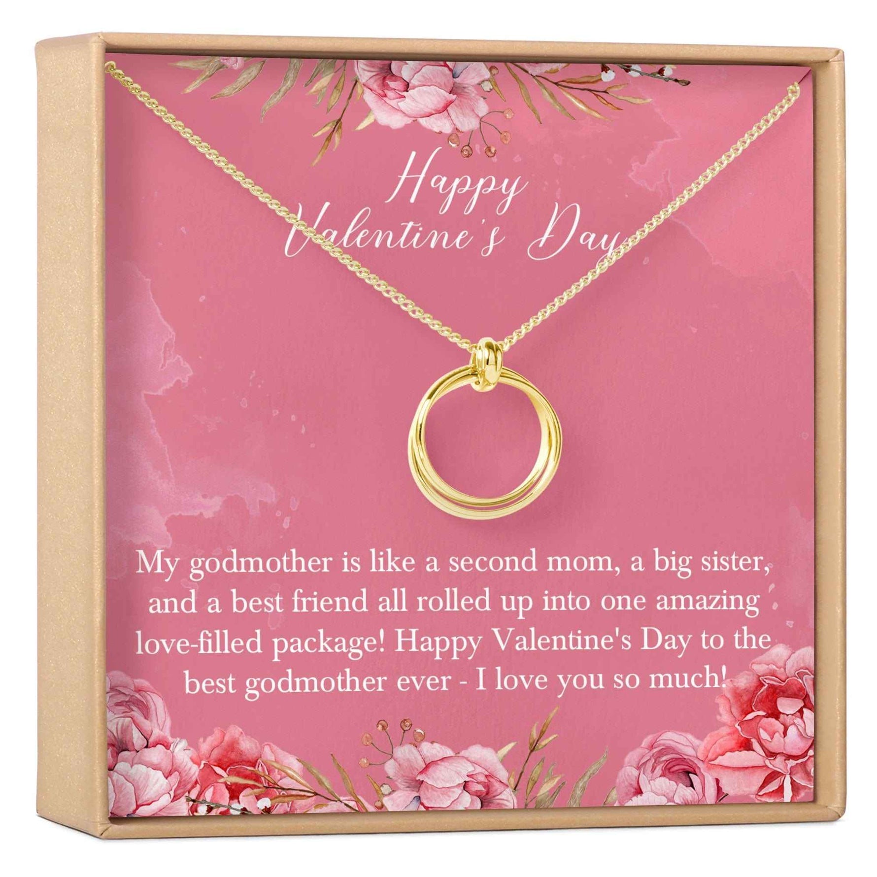 Valentine's Day Gift for Godmother Necklace