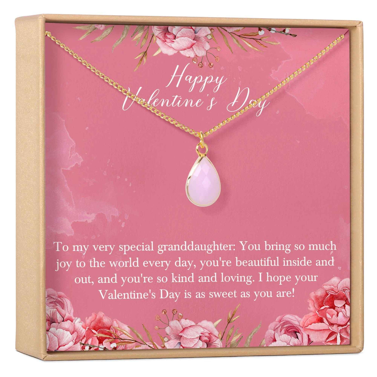 Valentine's Day Gift for Granddaughter Necklace