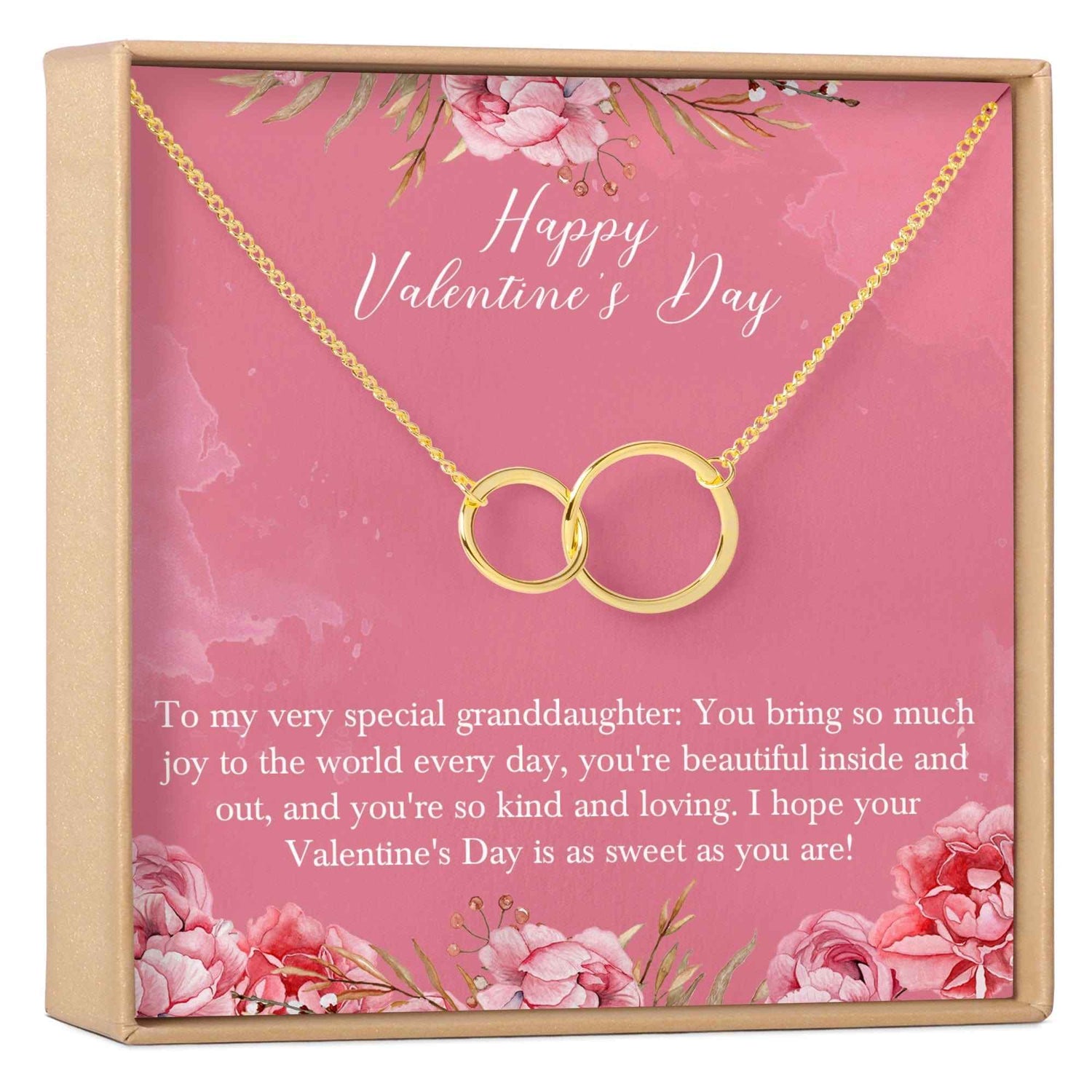 Valentine's Day Gift for Granddaughter Necklace