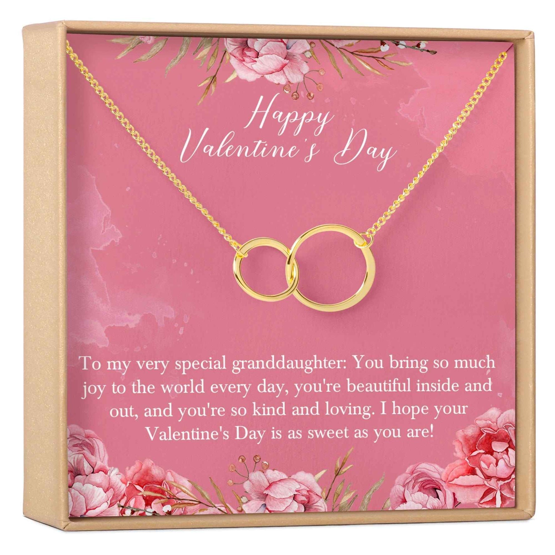 Valentine's Day Gift for Granddaughter Necklace
