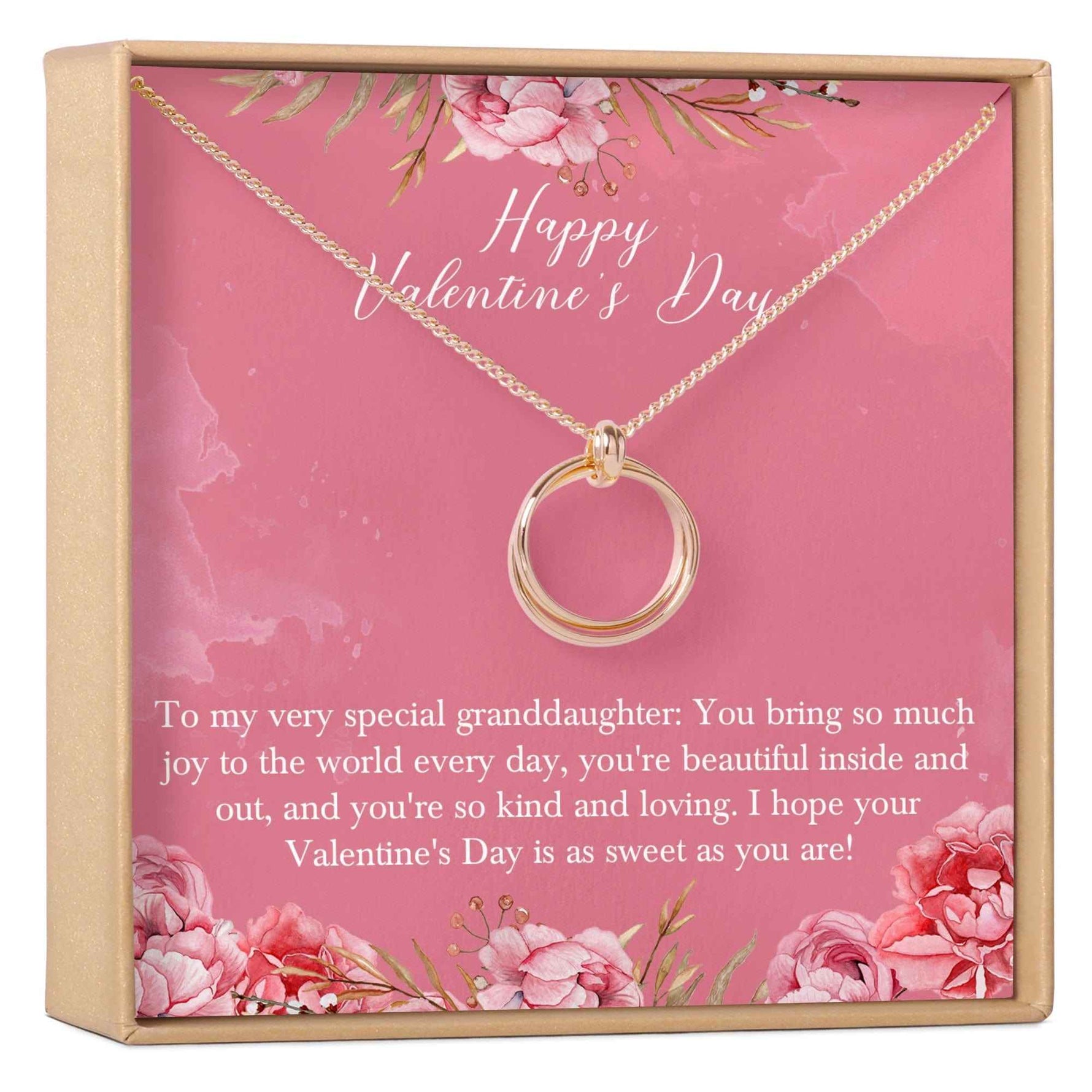 Valentine's Day Gift for Granddaughter Necklace