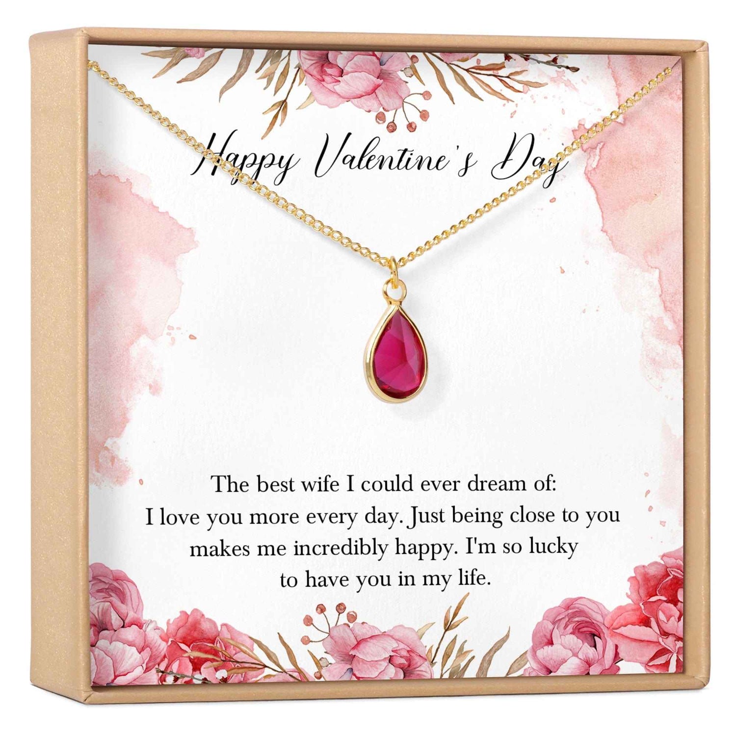 Valentine's Day Gift for Wife Necklace