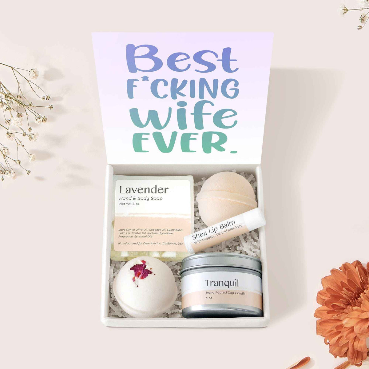Wife Double Circle Necklace Spa Gift Box