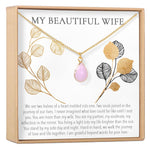 Wife Gemstone Necklace