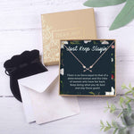 Women Empowerment - Keep Slaying - Double Intersecting Arrows Necklace
